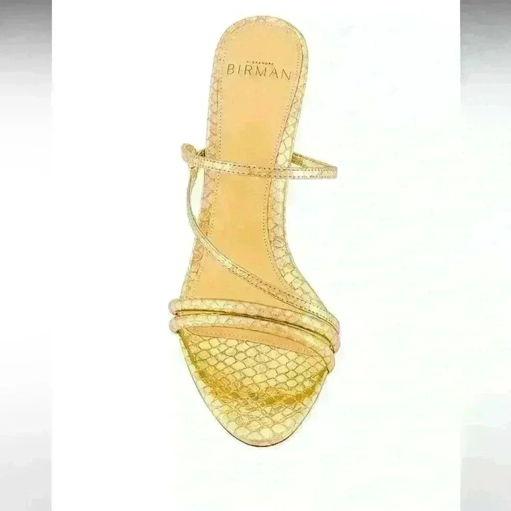 Eve 85 in Snake Oro Alexandre Birman - Picture 3 of 5
